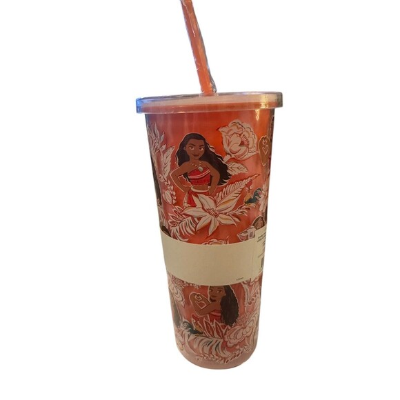 VERA BRADLEY DISNEY TUMBLER W/STRAW:NWT Moana - Picture 3 of 6